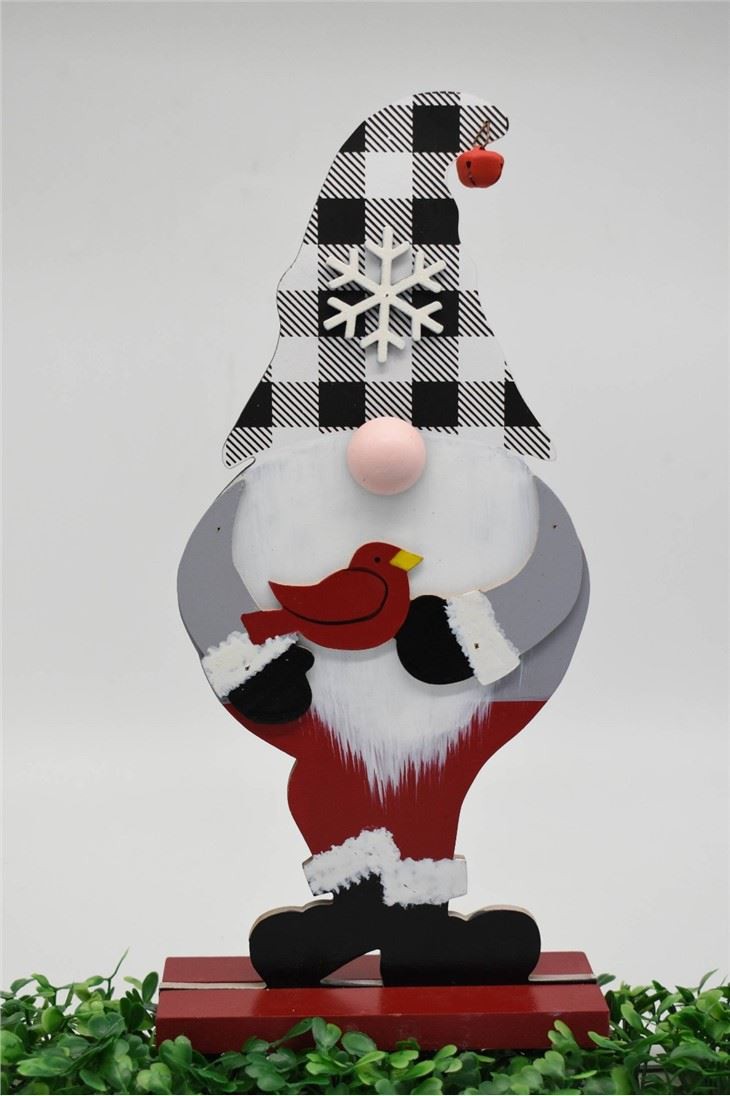 CHRISTMAS WOODEN SNOWMAN BOARD DECORATION