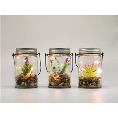 Simulated Plant Glass Lamp