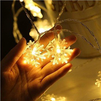 20 LED CHRISTMAS SNOWFLAKE FAIRY LIGHTS