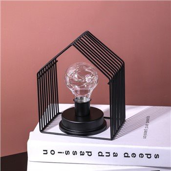 House Shaped Metal Wire Lamp