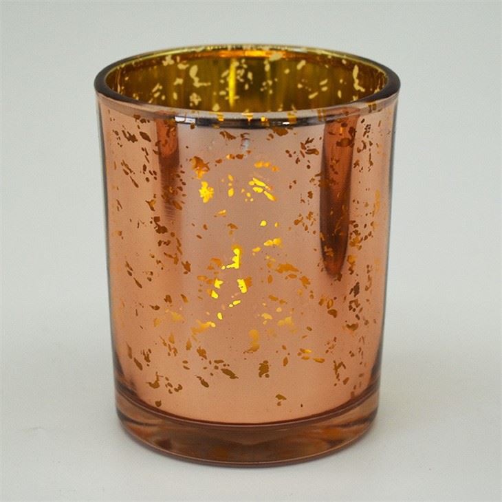 ELECTROPLATE GLASS CANDLESTICK