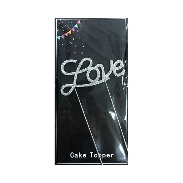 SILVER WEDDING TOPPER