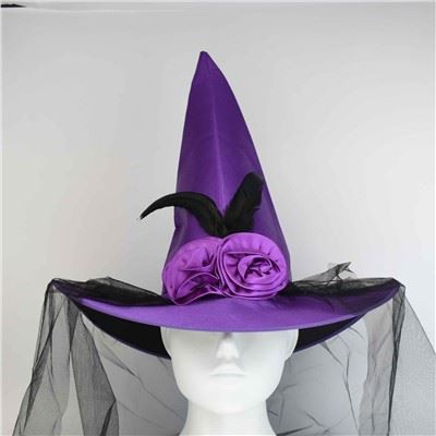 WITCHES HAT WITH FLOWERS