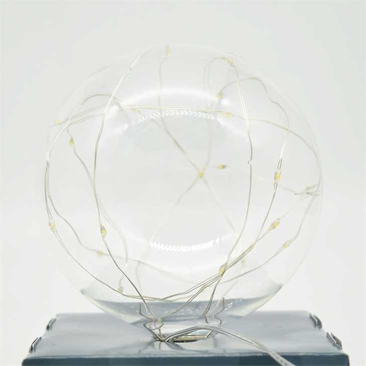 CLEAR PLASTIC BALL ORNAMENTS