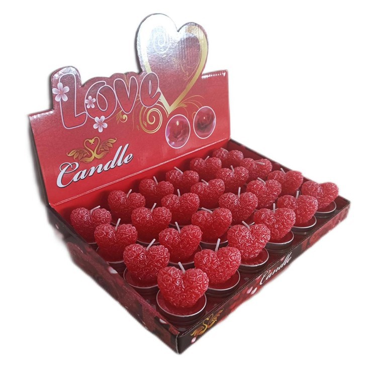 Alentine’s Love Heart Burning Candles