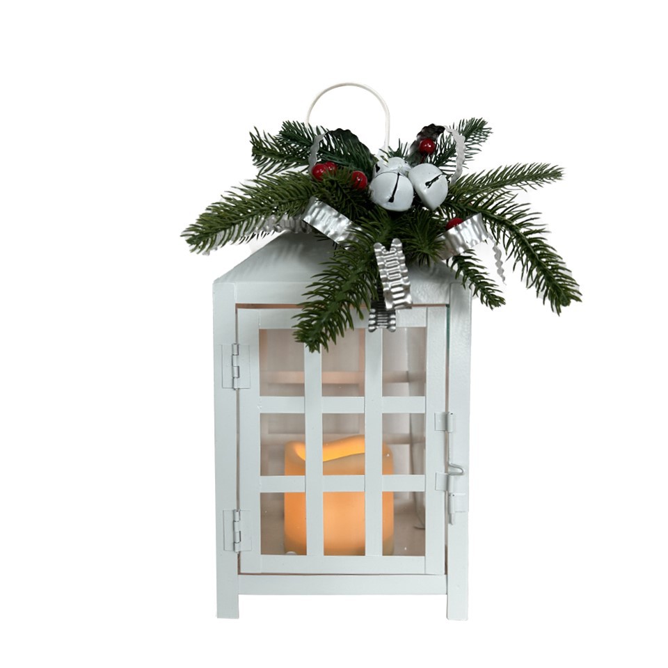 Christmas Candle Lantern With Glass