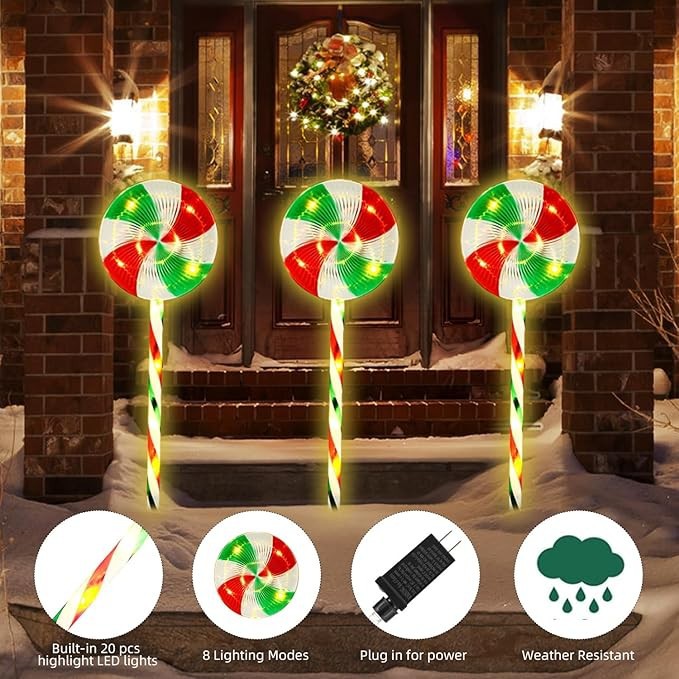 Christmas Solar Candy Lights