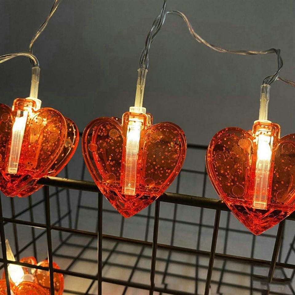 Glitter Clips String Lights