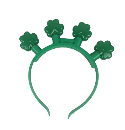 St. Patrick's Day Light Up Headband Green Shamrock